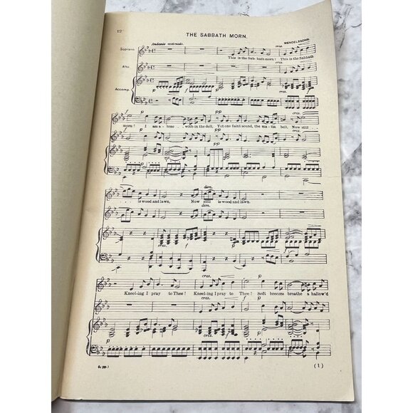 Sacred Duets for Church and Home Vocal Songbook 1903 Sheet Music Songs - Picture 3 of 9
